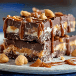 No Bake Snickers Bars