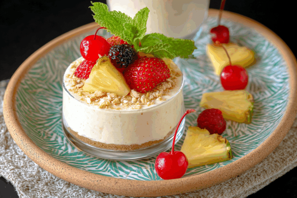 Pina Colada Cheesecake Mousse