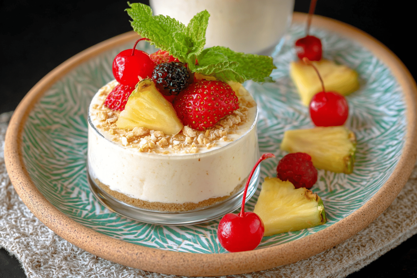 Pina Colada Cheesecake Mousse