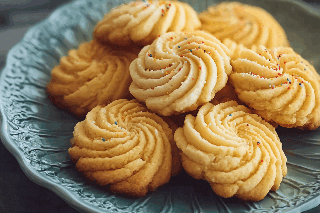 Quick & Easy Butter Piped Cookies