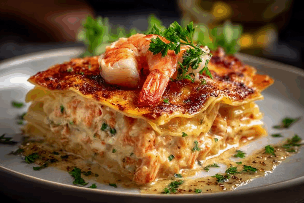 Seafood Lasagna with Shrimp & Crab
