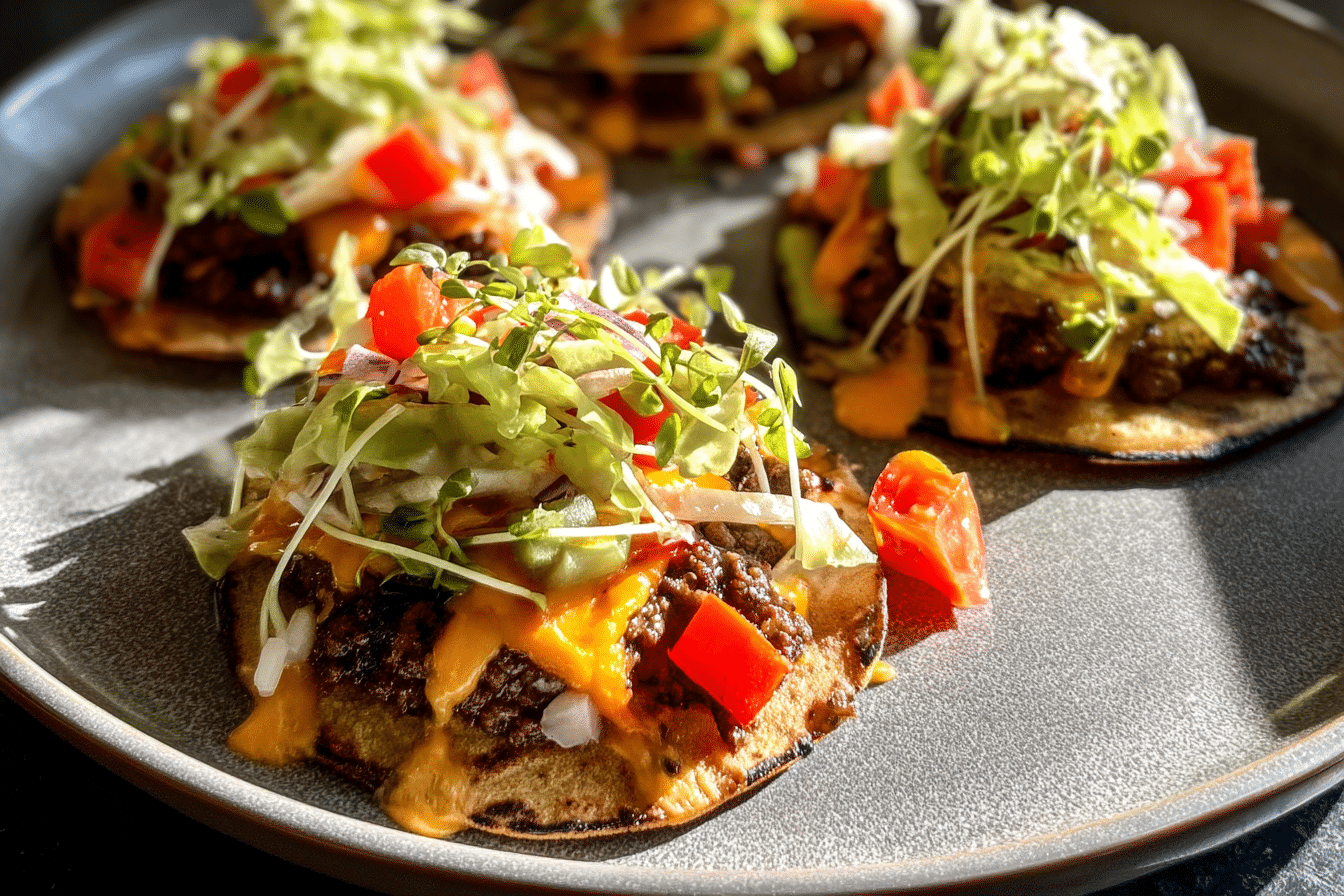 Smashed Cheeseburger Tacos