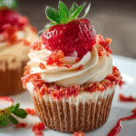 Strawberry Crunch Cupcakes