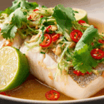 Thai Lime-Garlic Steamed Fish