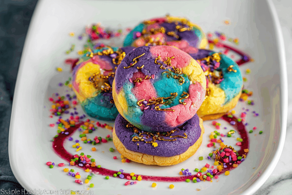 Unicorn Poop Cheesecake Cookies