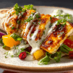 Halloumi Wraps with Hot Honey Halloumi