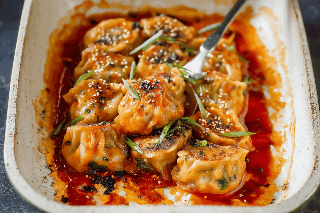 Viral Baked Dumplings (One-Pan Meal!)
