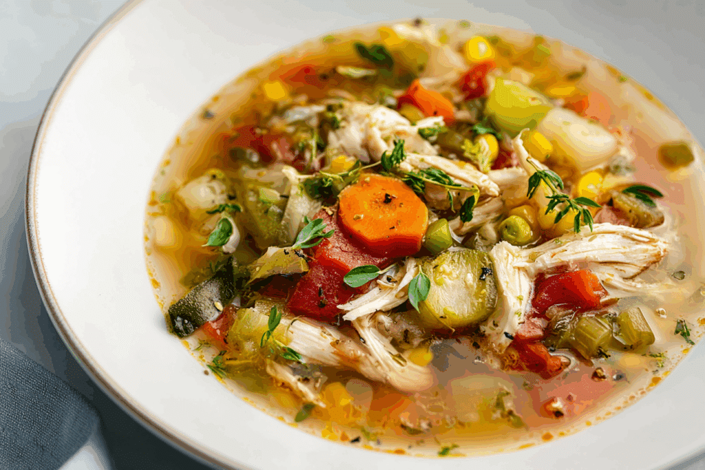 Healthy Homemade Chicken Vegetable Soup