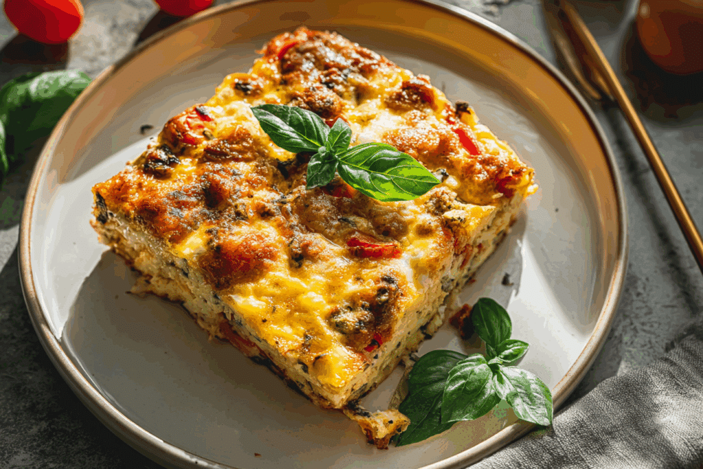 Cheesy Italian Egg Casserole
