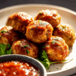 Easy Baked Keto Chicken Meatballs