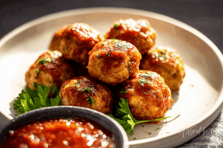 Easy Baked Keto Chicken Meatballs