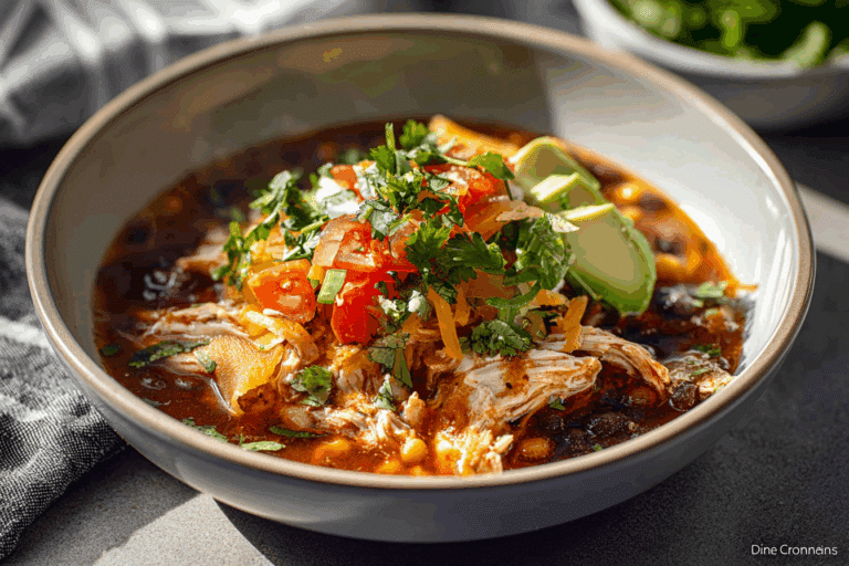 Crockpot Chicken Enchilada Soup Recipe