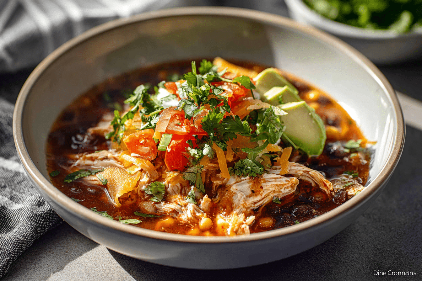 Crockpot Chicken Enchilada Soup Recipe