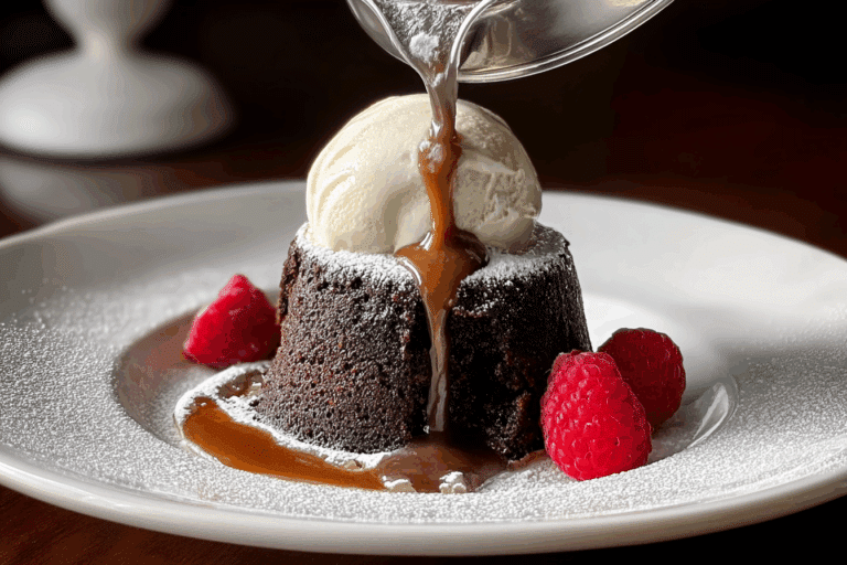 Mini Brown Butter Lava Cake Affogatos