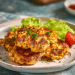 Cheesy Chicken Fritters