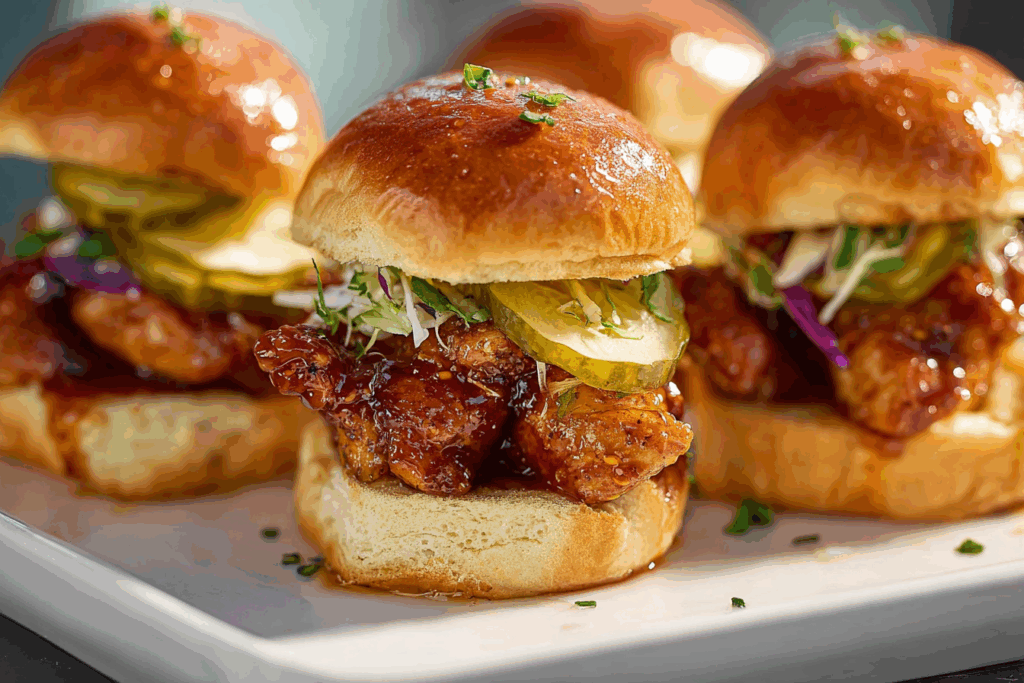 Hot Honey Chicken Sliders