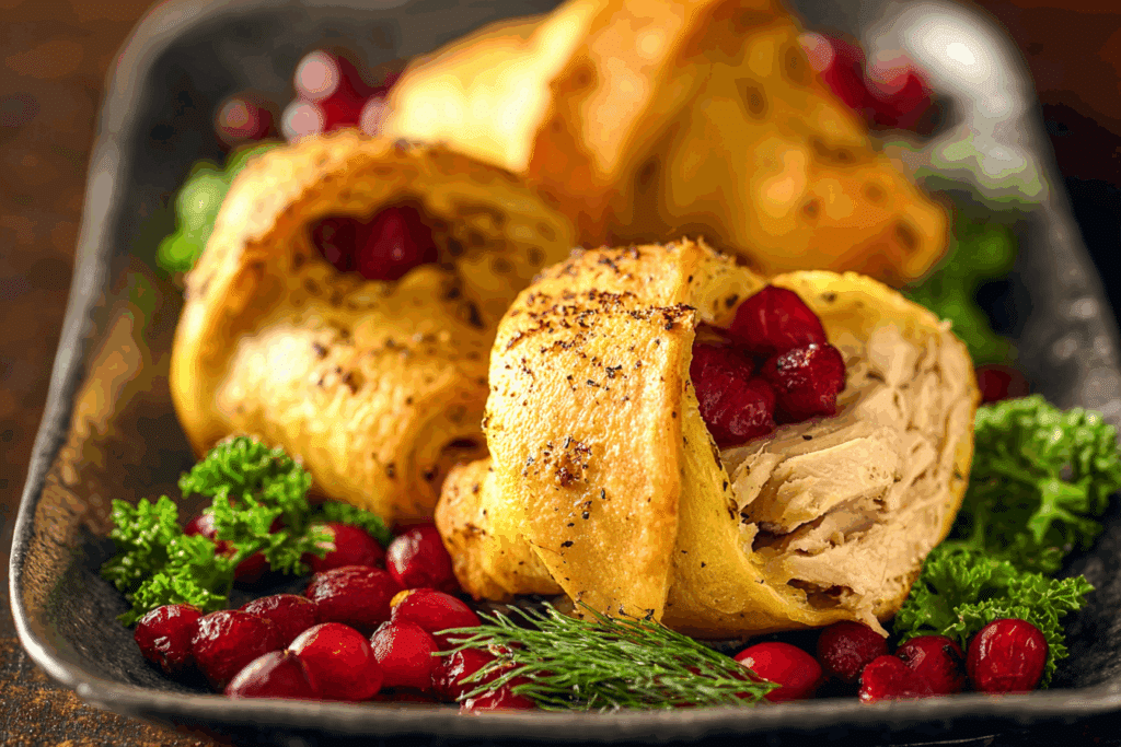 Leftover Turkey Crescent Rolls