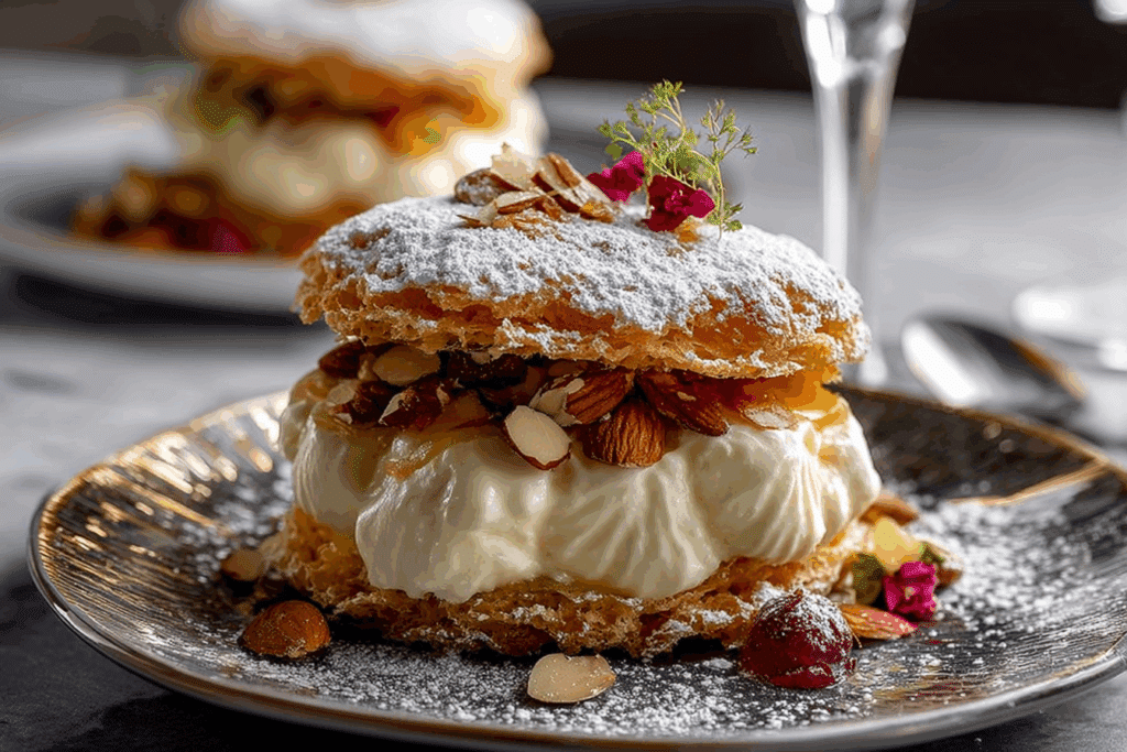 Almond Dacquoise Cream Clouds