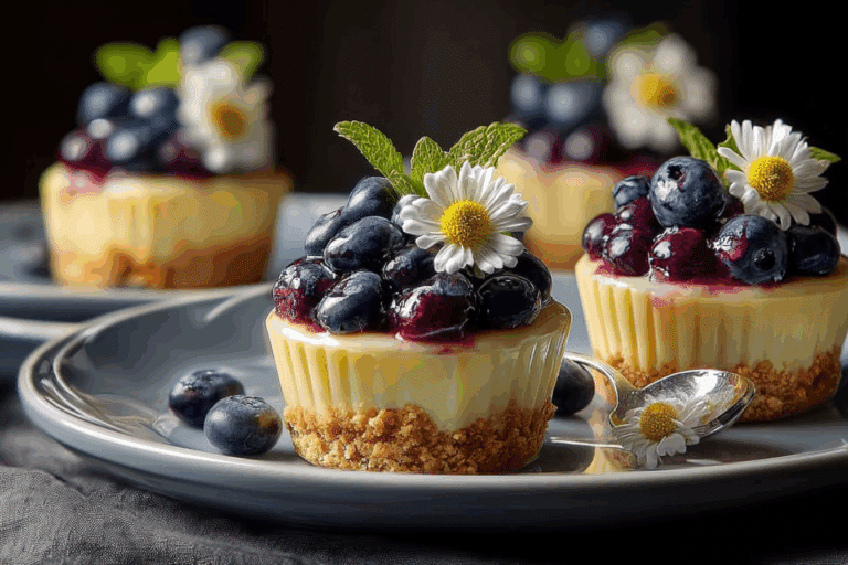 Blueberry Lemon Cheesecake Cups