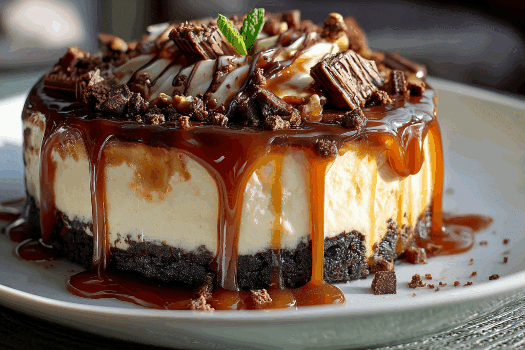 Caramel Brownie Cheesecake