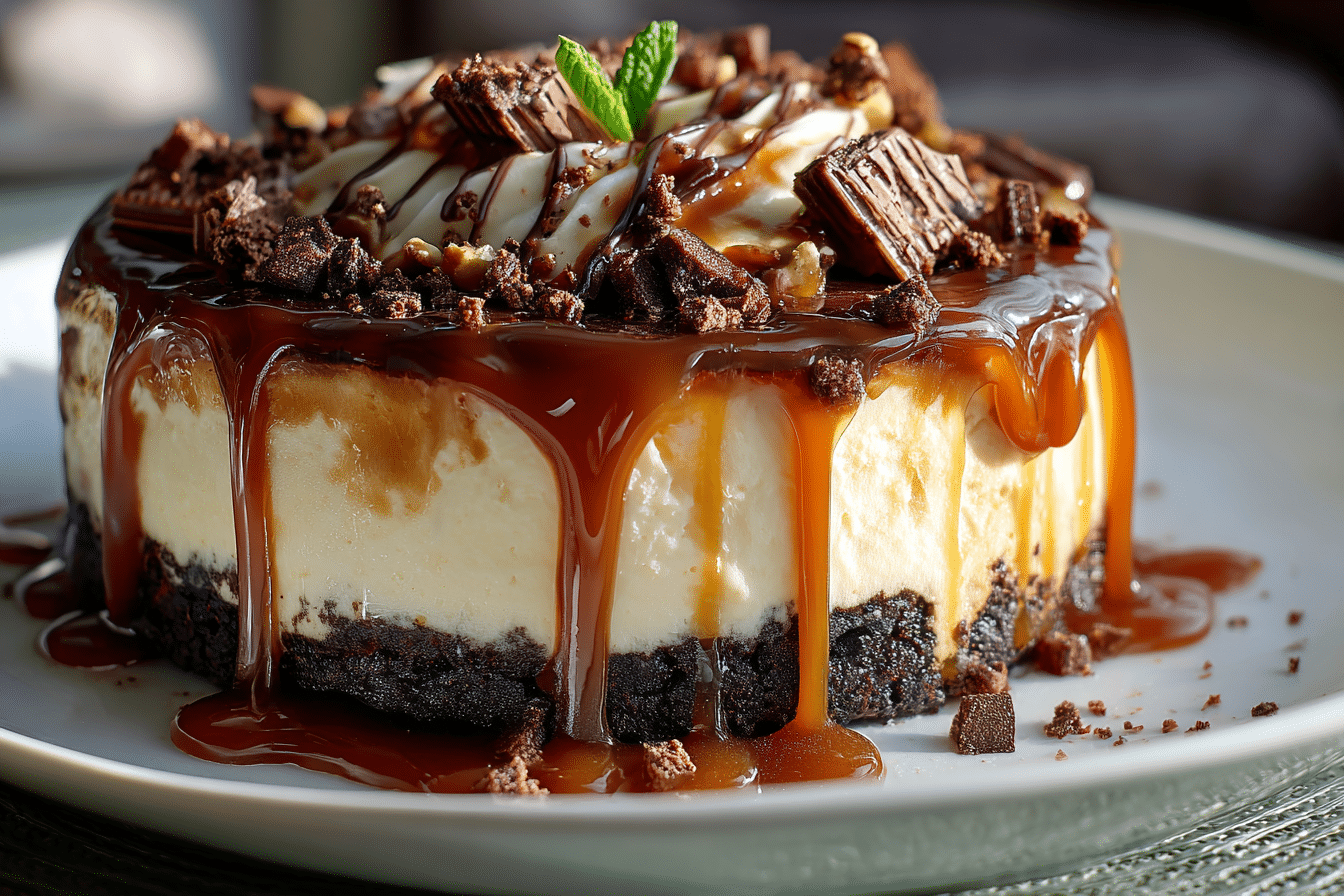 Caramel Brownie Cheesecake