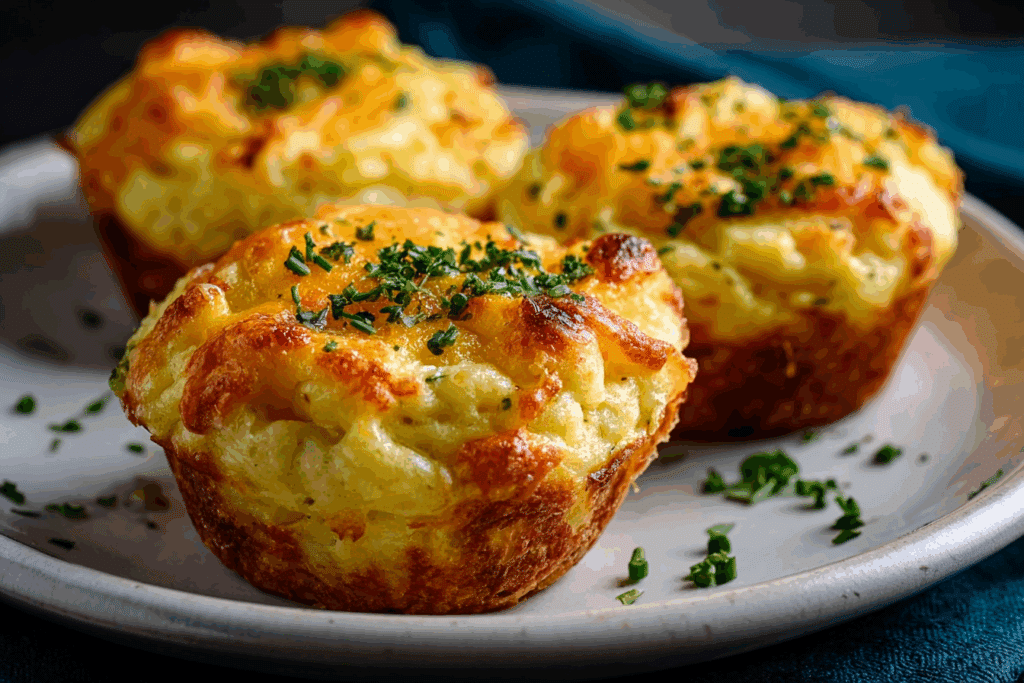 Cheesy Mashed Potato Muffins