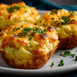 Cheesy Mashed Potato Muffins