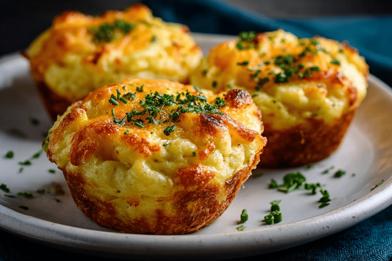 Cheesy Mashed Potato Muffins