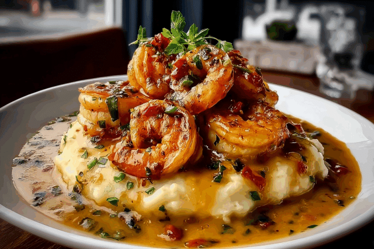 Creamy Cajun Shrimp & Mash