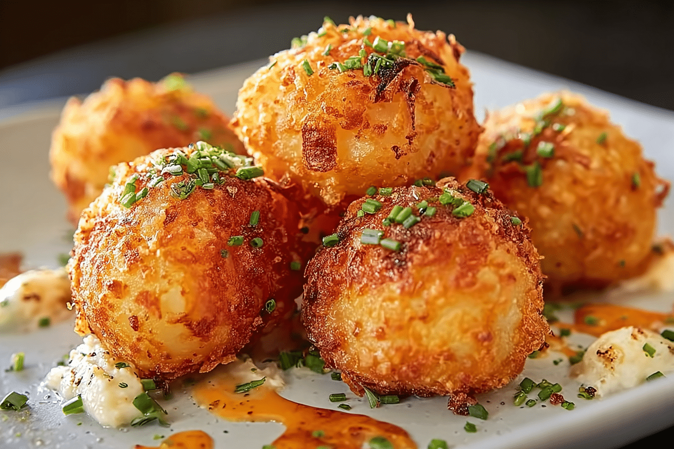 Crispy Mashed Potato & Cheese Bites