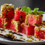 Crispy Pistachio-Crusted Fried Watermelon Cubes