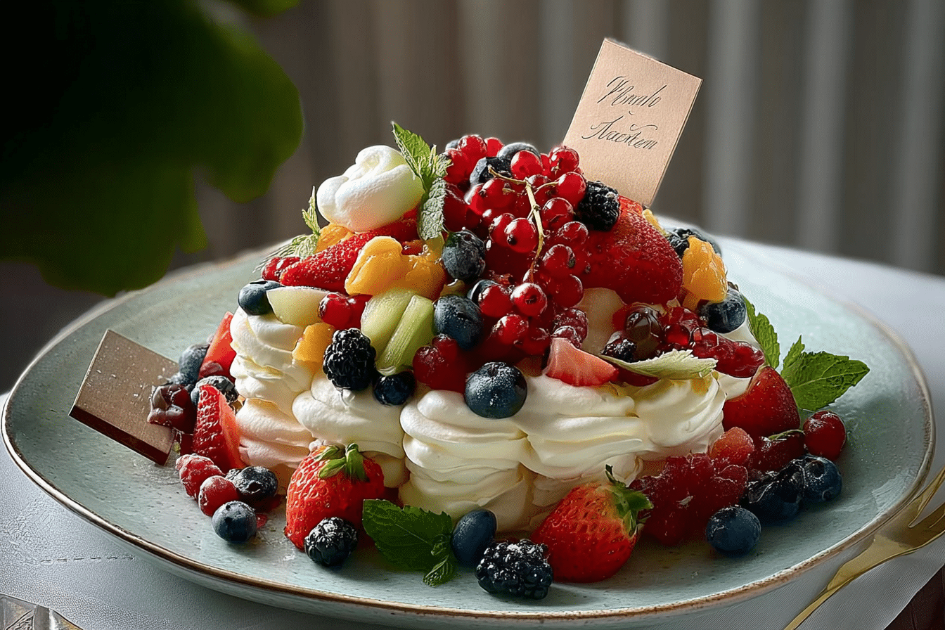 Fresh Fruit Whipped Cream Cake
