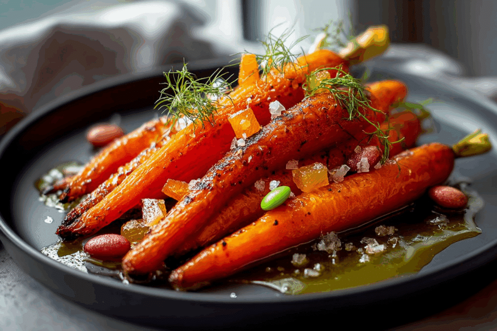 Honey Butter Carrots with a Candy Pop Surprise
