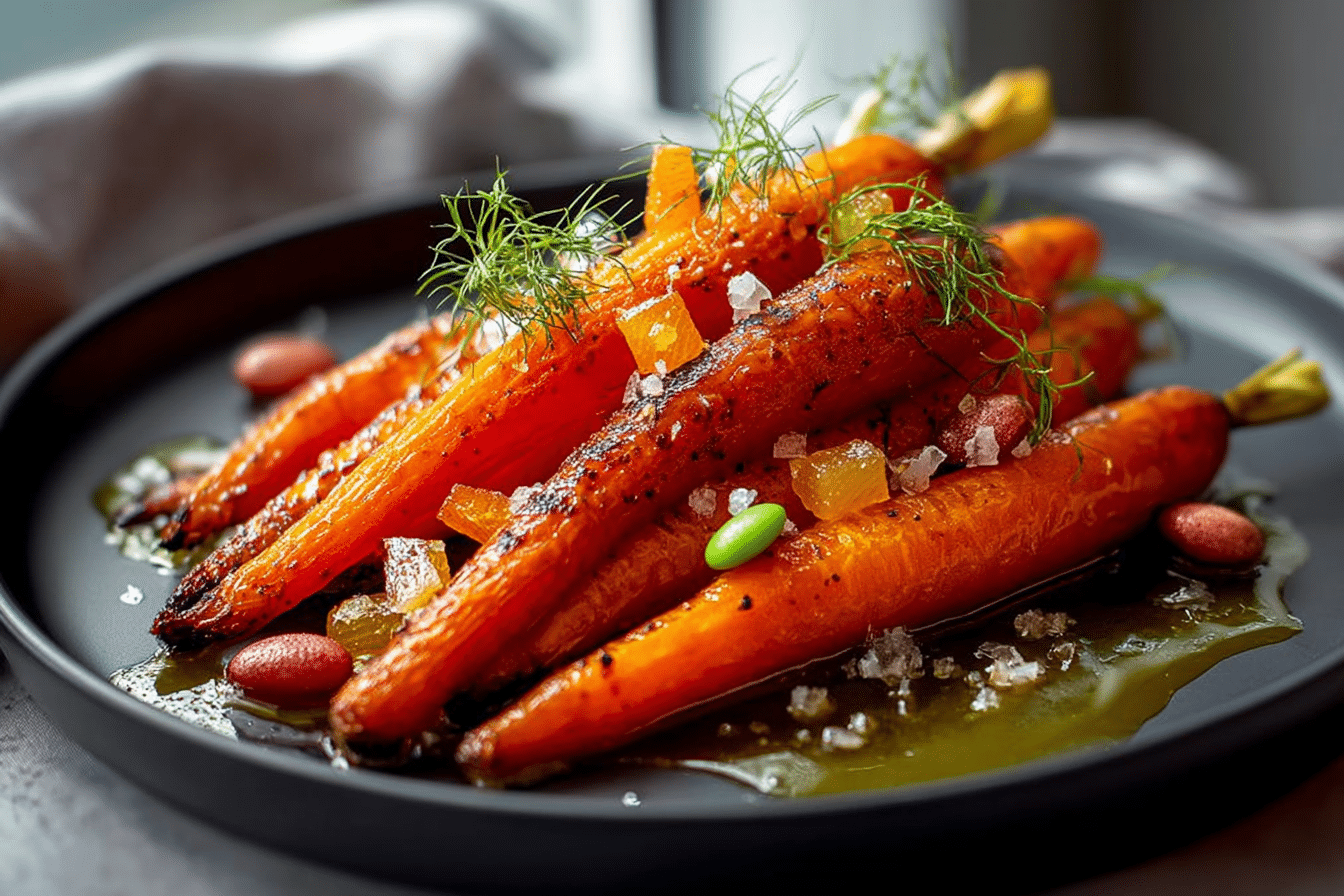 Honey Butter Carrots with a Candy Pop Surprise
