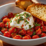Hot Honey Tomato Burrata Dip