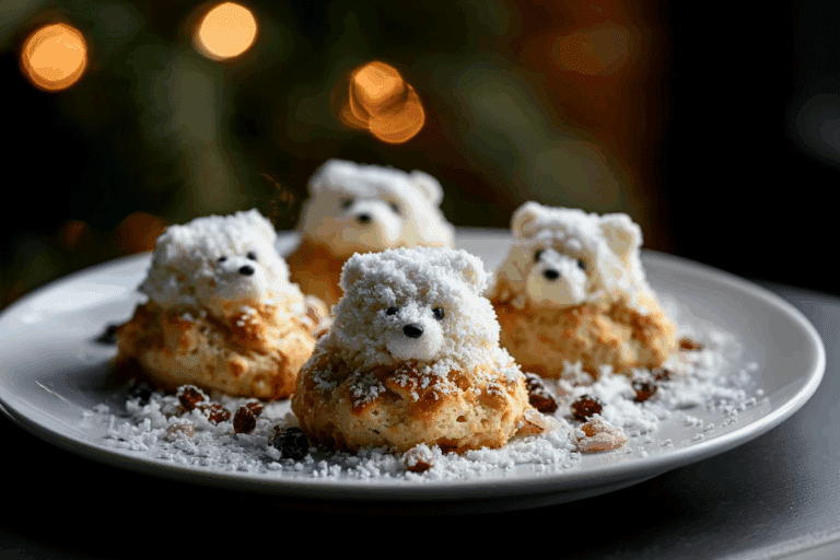 Polar Bear Snowball Cookies