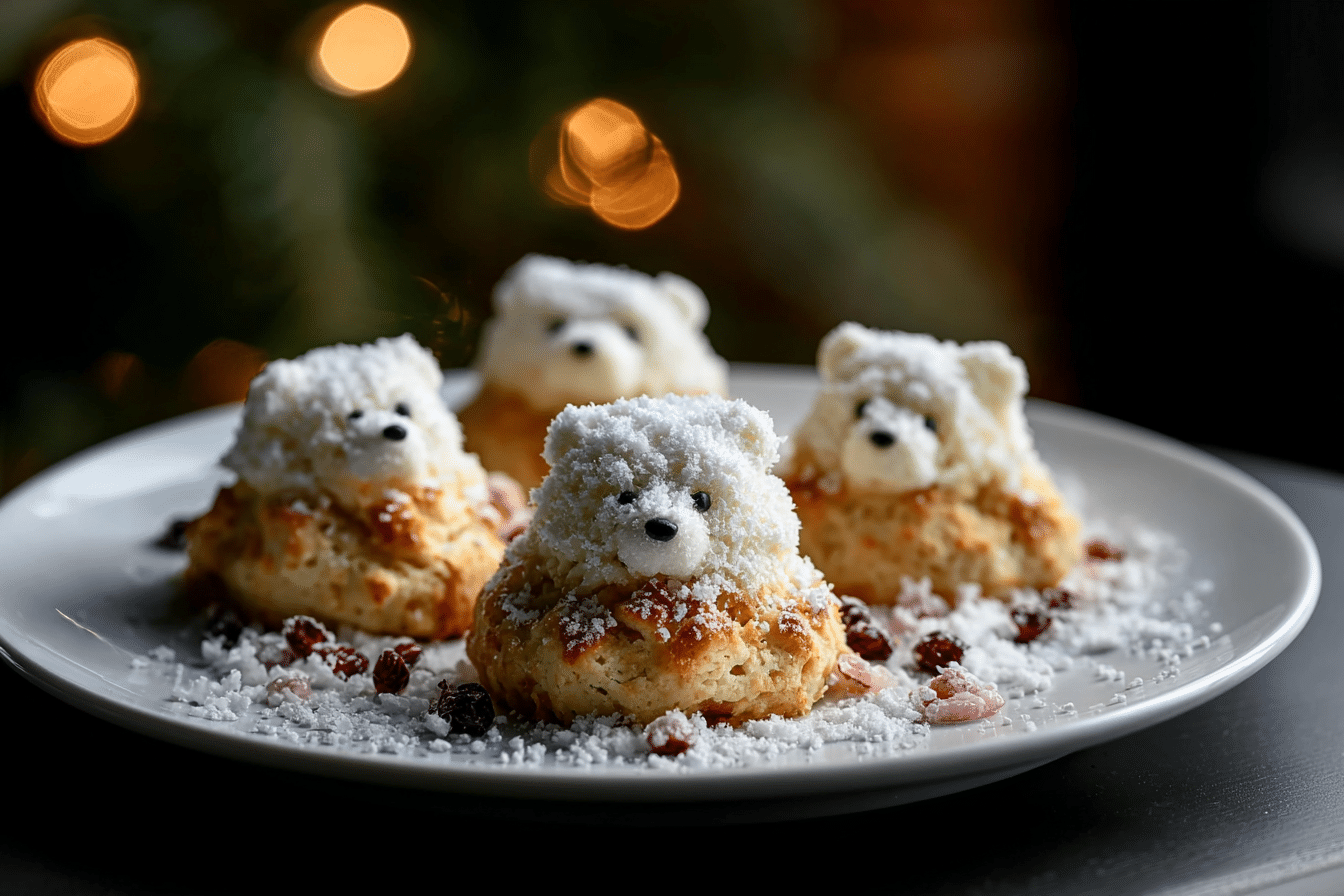 Polar Bear Snowball Cookies