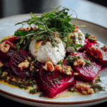 Roasted Beet and Burrata Salad with Walnut Gremolata