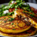 SAVORY PANCAKES FILLED WITH MEAT