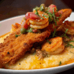 Southern Fried Catfish over Shrimp and Creamy Cheese Grits YAY OR NAY!
