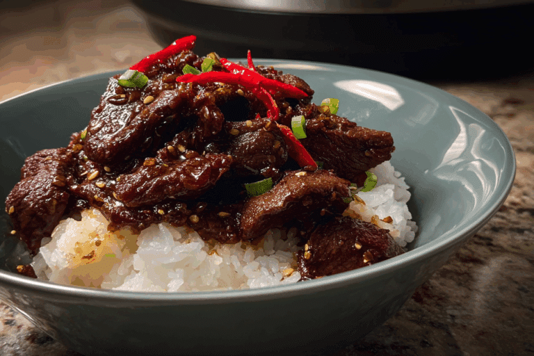 Sticky Mongolian Beef