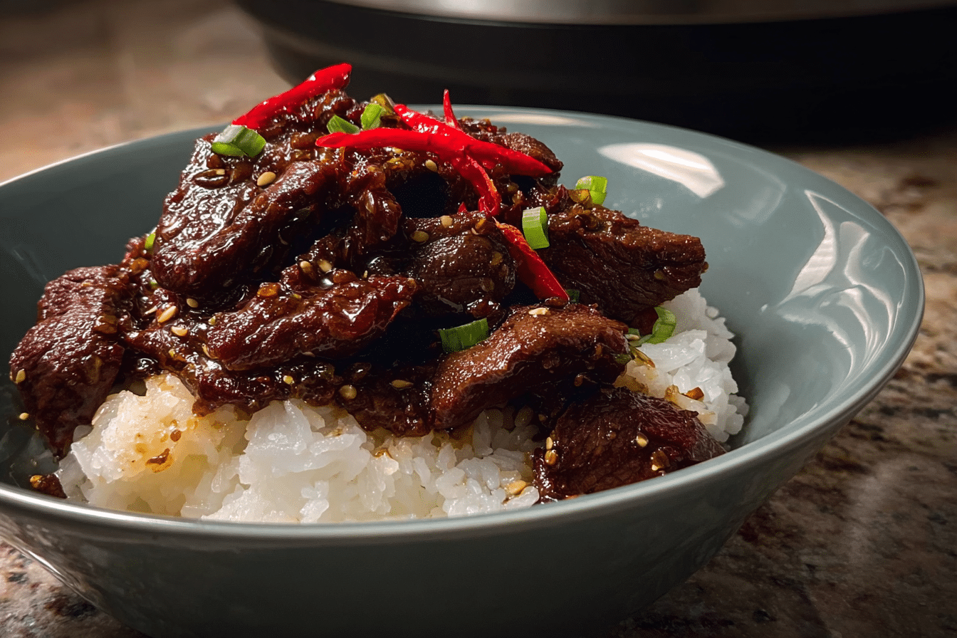 Sticky Mongolian Beef