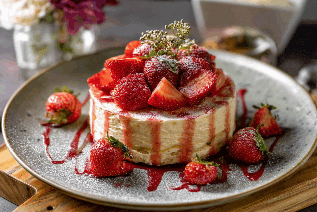 Strawberry Creepe Cake Recipe