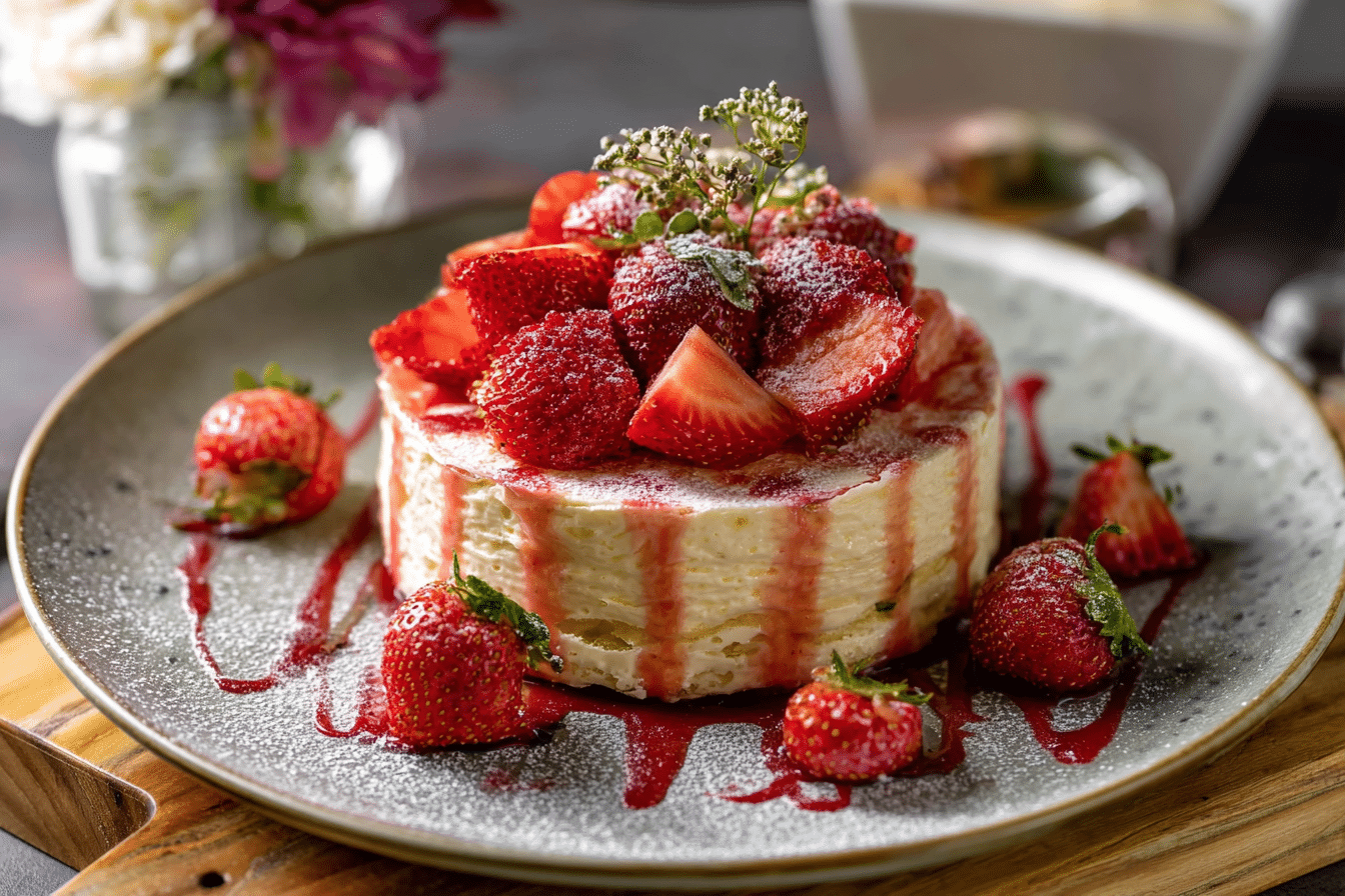 Strawberry Creepe Cake Recipe