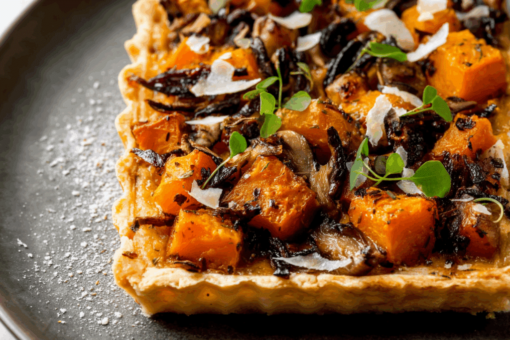 Butternut Squash & Mushroom Tart
