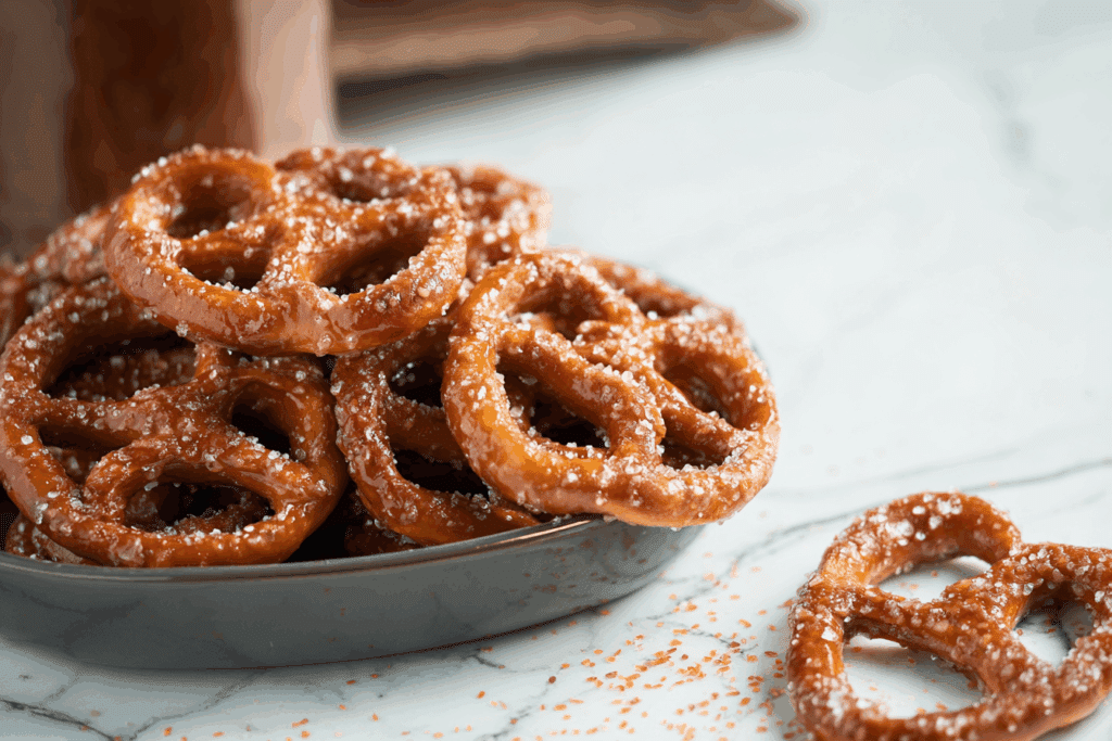 Crunchy Oven-Baked Cinnamon Pretzels