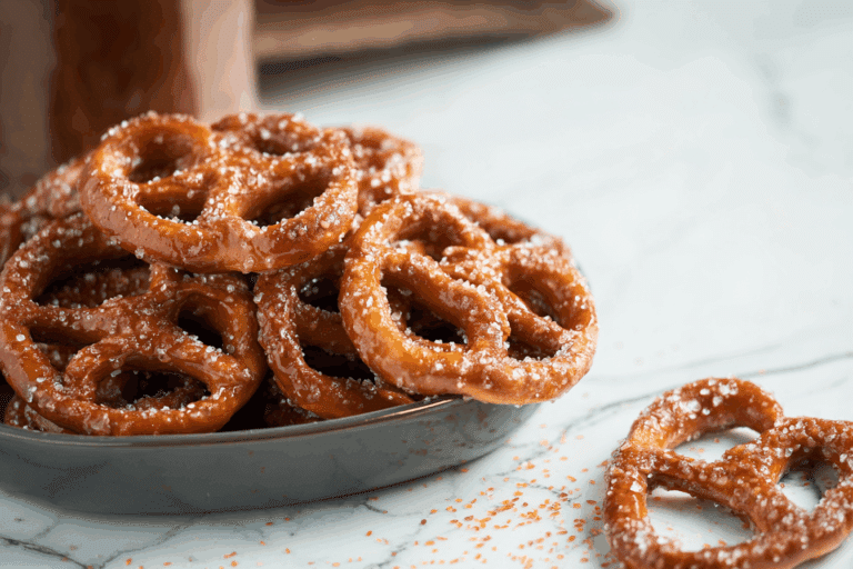 Crunchy Oven-Baked Cinnamon Pretzels