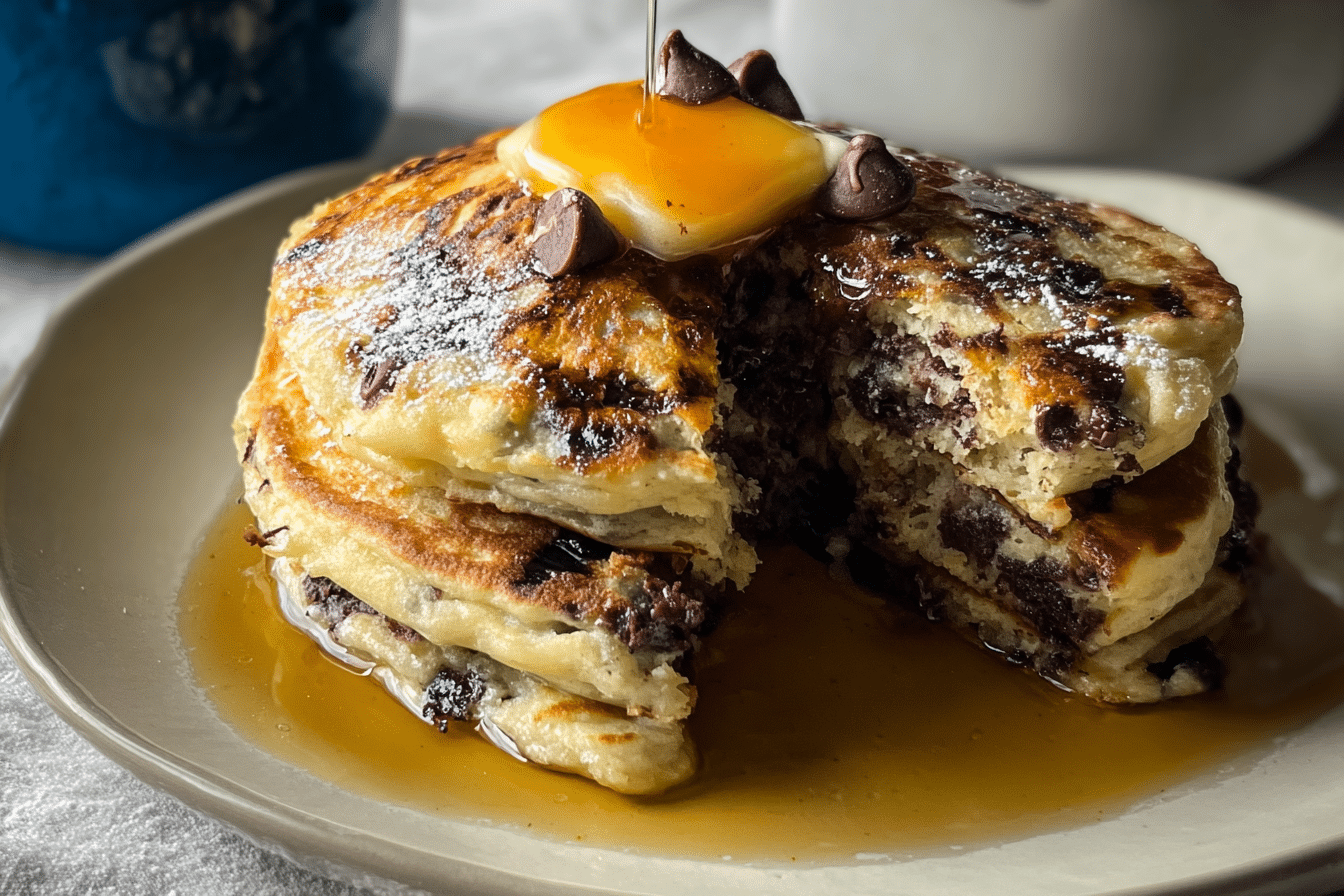 Vegan Chocolate Chip Pancakes