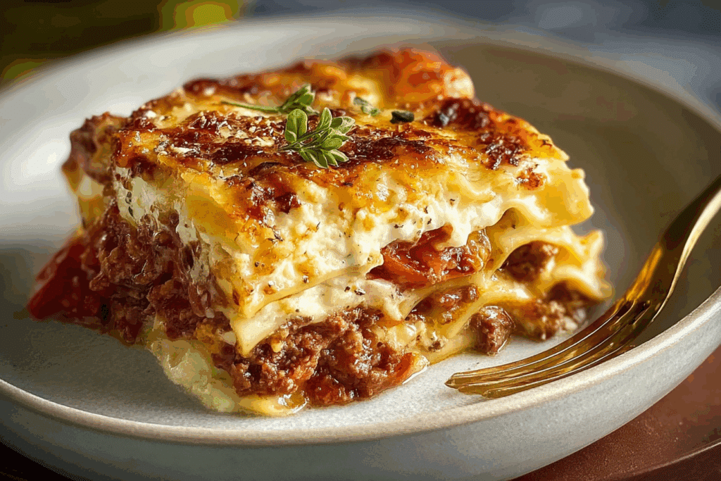 Four Cheese Make-Ahead Freezer Lasagna