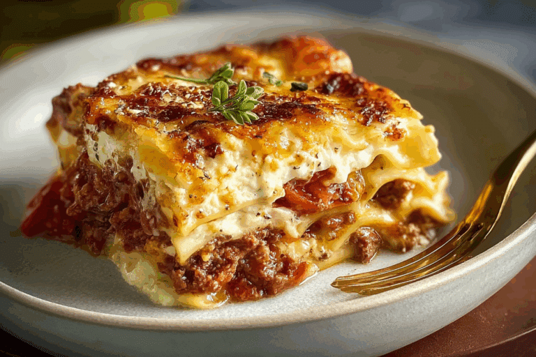 Four Cheese Make-Ahead Freezer Lasagna